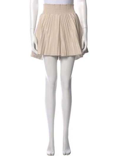Pre-owned A.l.c Pleated Accents Mini Skirt In White