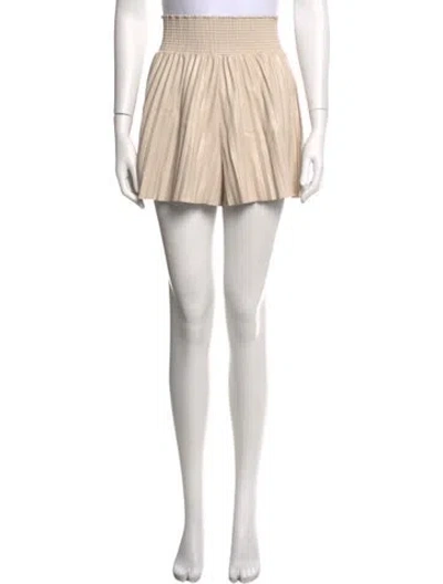 Pre-owned A.l.c Pleated Accents Mini Skirt In White