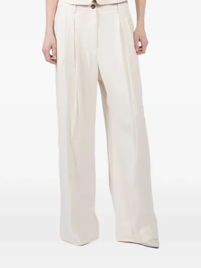 A.l.c Pleated Trousers In Neutral