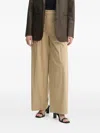 A.l.c Pleated Wide-leg Trousers In Neutral