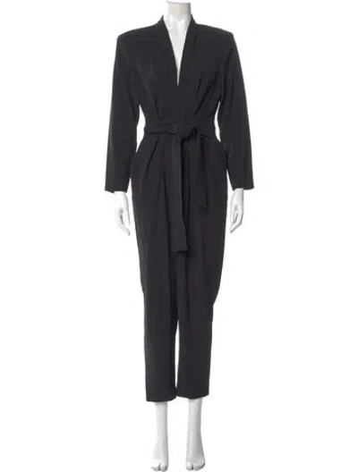 Pre-owned A.l.c Plunge Neckline Jumpsuit In Gray