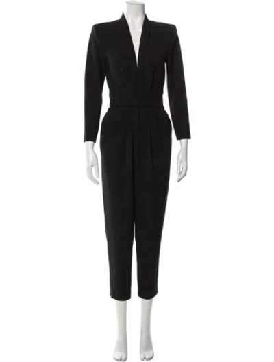Pre-owned A.l.c Plunge Neckline Jumpsuit In Gray
