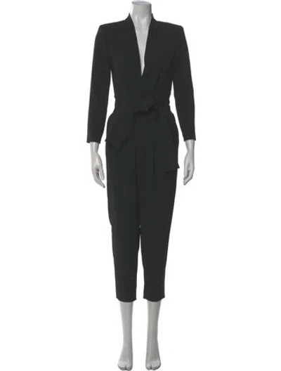 Pre-owned A.l.c Plunge Neckline Jumpsuit W/ Tags In Black