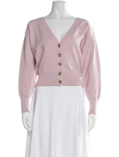 Pre-owned A.l.c Plunge Neckline Sweater In Pink