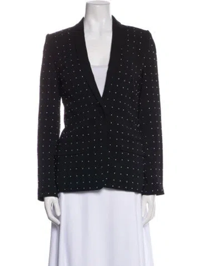 Pre-owned A.l.c Polka Dot Print Blazer In Black