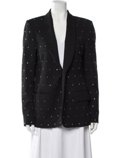 Pre-owned A.l.c Polka Dot Print Blazer In Black