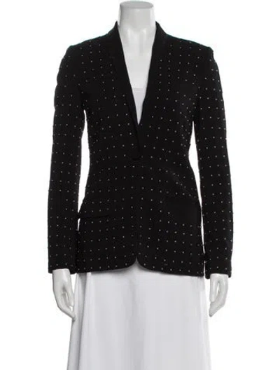 Pre-owned A.l.c Polka Dot Print Blazer In Black