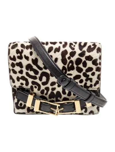 Pre-owned A.l.c Ponyhair Shoulder Bag In Neutral