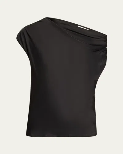 A.l.c Poppy Draped Top In Black