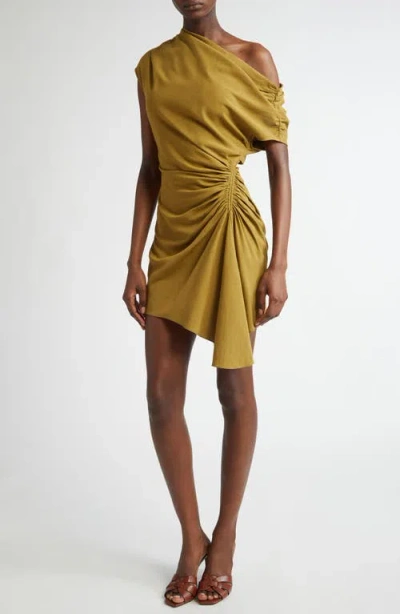 A.L.C A.L.C. POPPY RUCHED ONE-SHOULDER DRESS