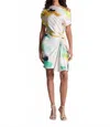 A.l.c Poppy Draped Mini Dress In Multi