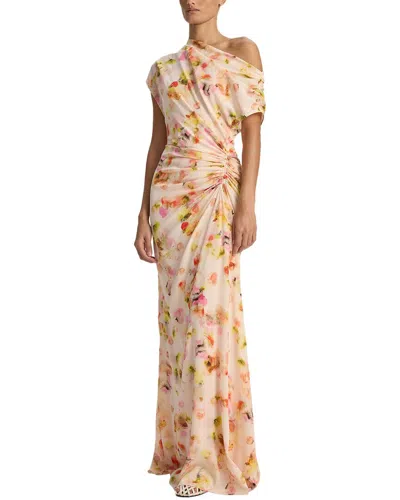 A.l.c . Poppy Silk-blend Gown In Multi