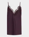 A.l.c Presley Lace-trim Cami In Purple