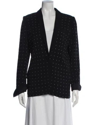 Pre-owned A.l.c Printed Blazer In Black