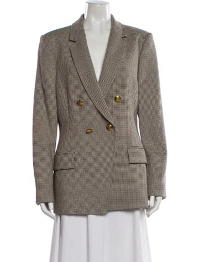 Pre-owned A.l.c Printed Coat In Neutral