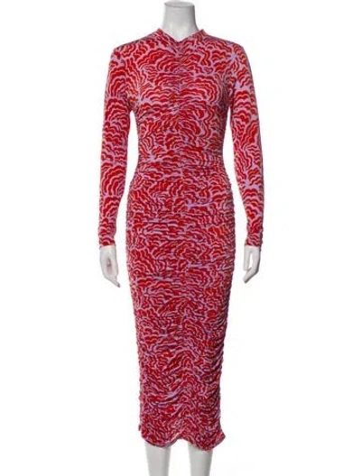 Pre-owned A.l.c Printed Dress Set In Orange