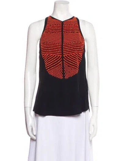 Pre-owned A.l.c Printed Halterneck Top In Multi