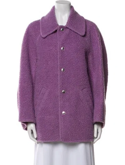 Pre-owned A.l.c Printed Jacket In Purple