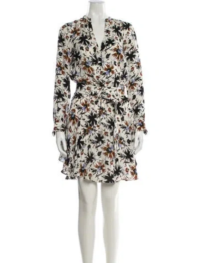 Pre-owned A.l.c Printed Knee-length Dress In Neutral