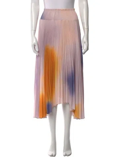 Pre-owned A.l.c Printed Knee-length Skirt In Pink