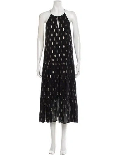 Pre-owned A.l.c Printed Long Dress In Multi