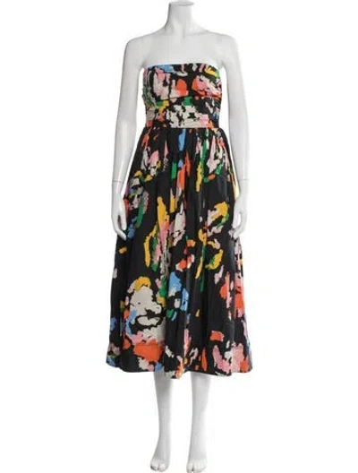 Pre-owned A.l.c Printed Midi Length Dress In Multi
