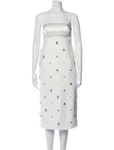Pre-owned A.l.c Printed Midi Length Dress In Neutral