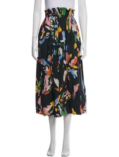 Pre-owned A.l.c Printed Midi Length Skirt In Multicolor