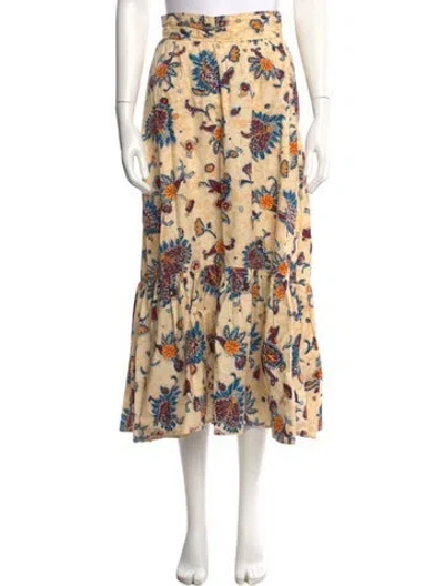 Pre-owned A.l.c Printed Midi Length Skirt In Neutral