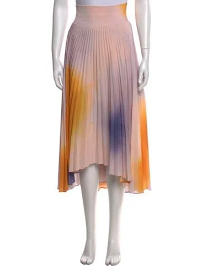 Pre-owned A.l.c Printed Midi Length Skirt In Purple