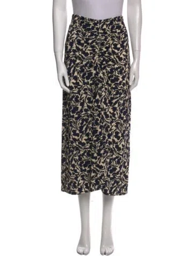 Pre-owned A.l.c Printed Midi Length Skirt W/ Tags In Neutral