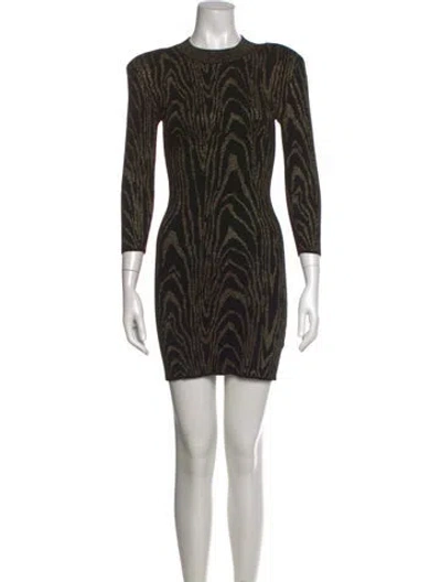 Pre-owned A.l.c Printed Mini Dress In Multi