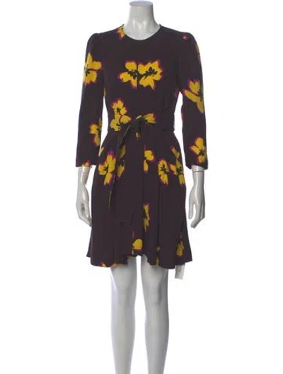 Pre-owned A.l.c Printed Mini Dress In Multi