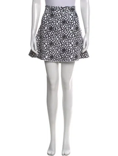 Pre-owned A.l.c Printed Mini Skirt In Multi