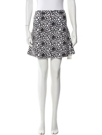Pre-owned A.l.c Printed Mini Skirt In Multi