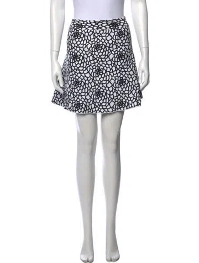 Pre-owned A.l.c Printed Mini Skirt In Multi