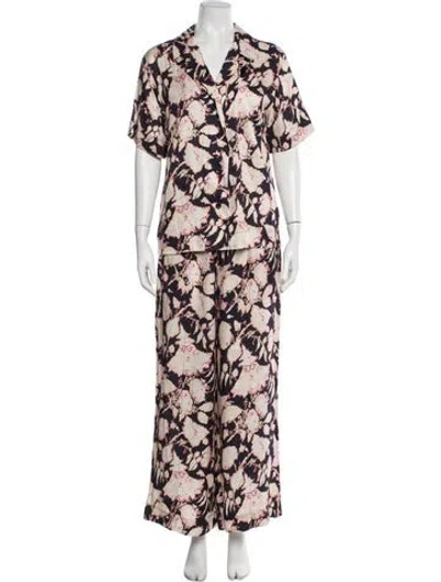 Pre-owned A.l.c Printed Pant Set In Blue