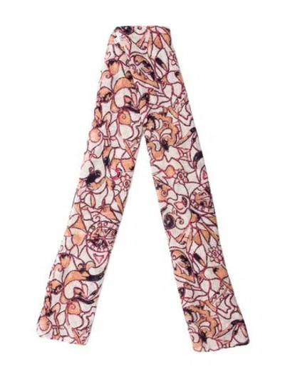 Pre-owned A.l.c Printed Scarf In Pink