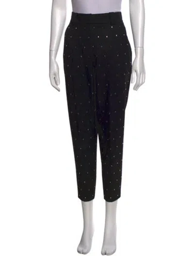 Pre-owned A.l.c Printed Skinny Leg Pants In Black