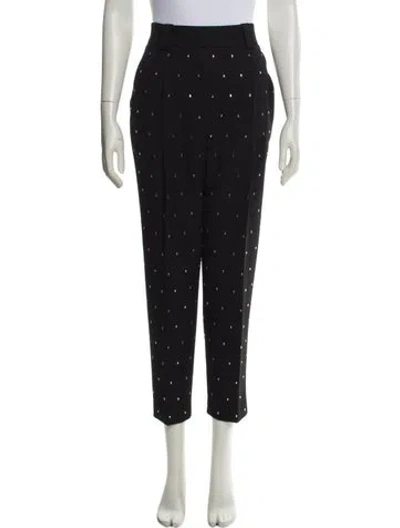 Pre-owned A.l.c Printed Straight Leg Pants In Black