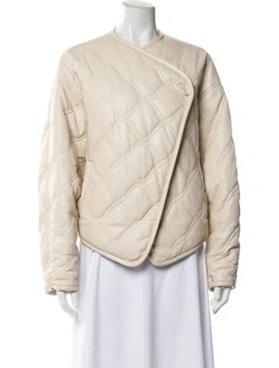 Pre-owned A.l.c Puffer Jacket In Neutrals