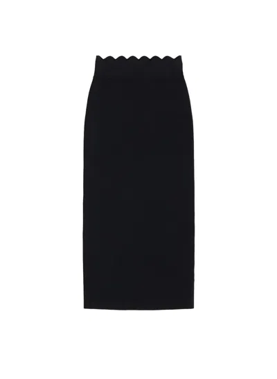 A.l.c Quincy Stretch-knit Midi Skirt In Black