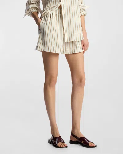 A.l.c Rae Stripe Pull-on Shorts In Multi