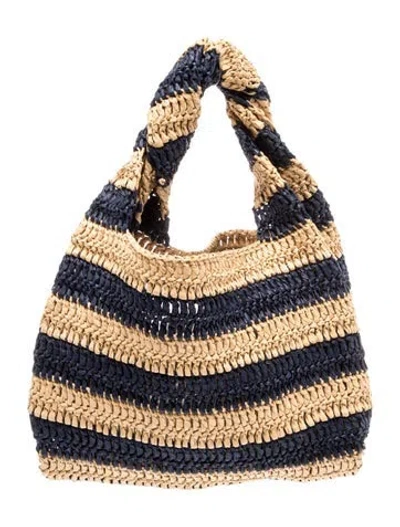 Pre-owned A.l.c Raffia Hobo In Brown