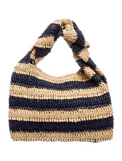 Pre-owned A.l.c Raffia Top Handle Bag In Neutral