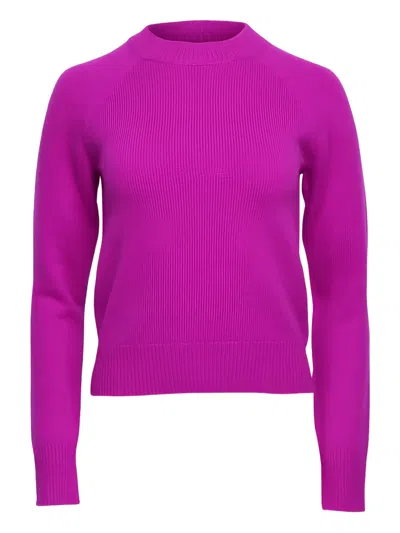 A.l.c Raglan-sleeve Sweater In Purple