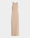 A.l.c Raye Knit Racerback Midi Dress In Sand