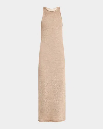A.l.c Raye Knit Racerback Midi Dress In Brown