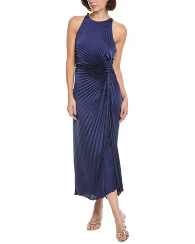 A.l.c . Reagan Midi Dress In Blue