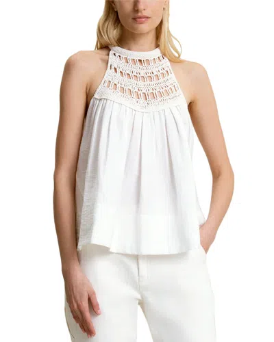 A.l.c . Reina Linen-blend Top In White
